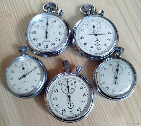 Секундомеры 5 штук в ремонт. С рубля!