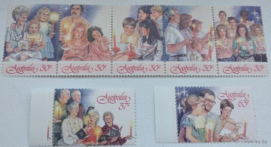Австралия 1987 Рождество (Полный комплект) С-М-7-1