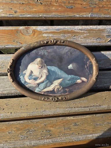 Литография (?) в старенькой рамке