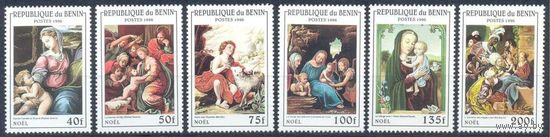 Бенин 1996 Живопись. Рафаэль. Мурильо, 6 м.