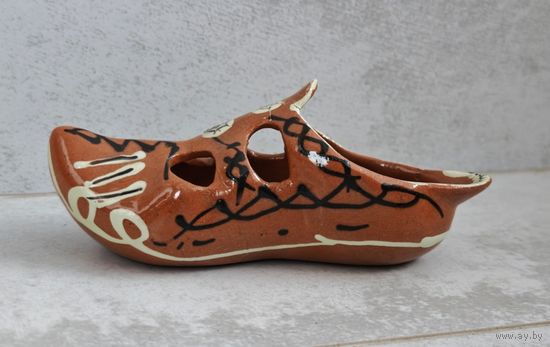 Ботинок статуэтка керамика туфелька