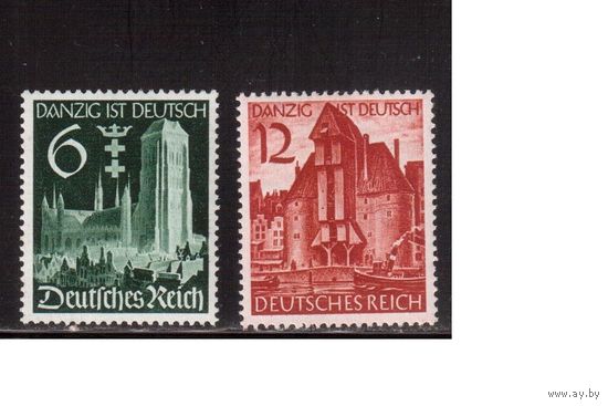 Германия-1939,(Мих.714-715) **/* , Данциг, (полная серия)