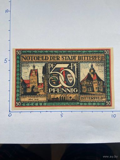 Нодгельд 50 пфеннигов Биттерфельд. Веймарская республика - 0202