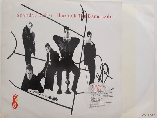 Spandau Ballet Through the Barricades 1986 UK poster incl