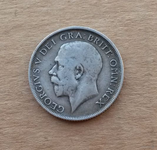 Великобритания, шиллинг 1913 г., серебро 0.925, Георг V (1910-1936)