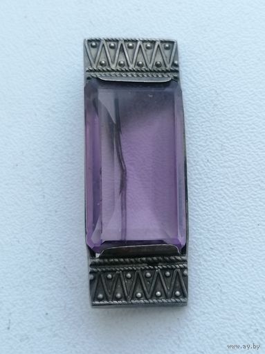 Брошь серебро 875 пробы СССР, каталожная