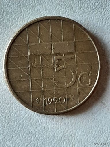 5 центов Нидерланды 1990