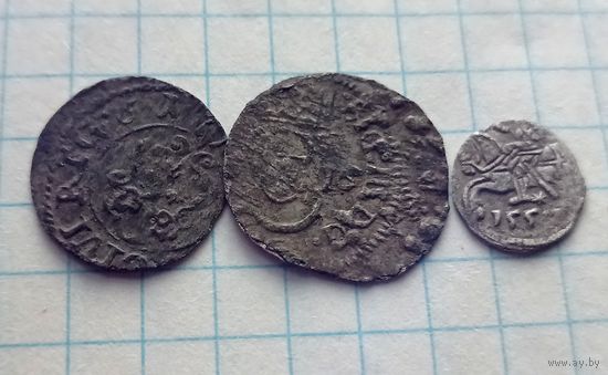 Солид 1616, денарий 1557, кристинка