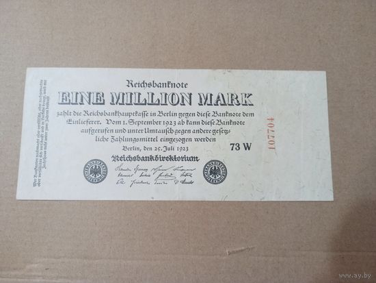 Германия 1 миллион марок 1923г.