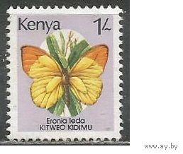 Кения. Бабочка белянка. 1988г. Mi#420.