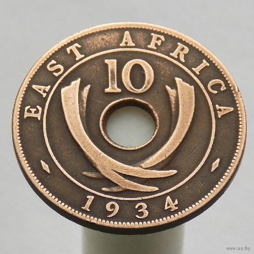 Британская Восточная Африка  10 центов 1934
