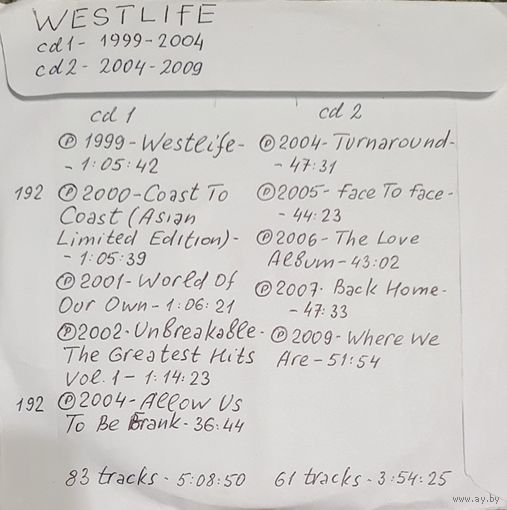 CD MP3 дискография WESTLIFE 2 CD