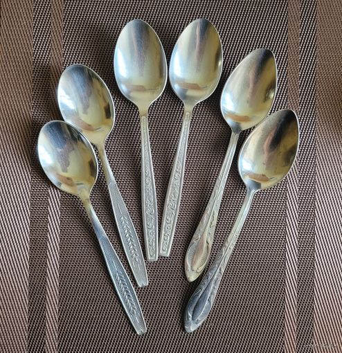 Ложки столовые, нержавеющая сталь, разные, поштучно.