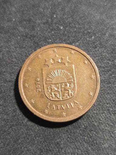 Латвия 2 евроцента 2014