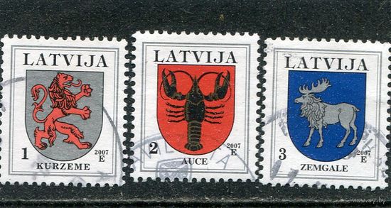 Латвия. Стандарт. Гербы. Вып.2007