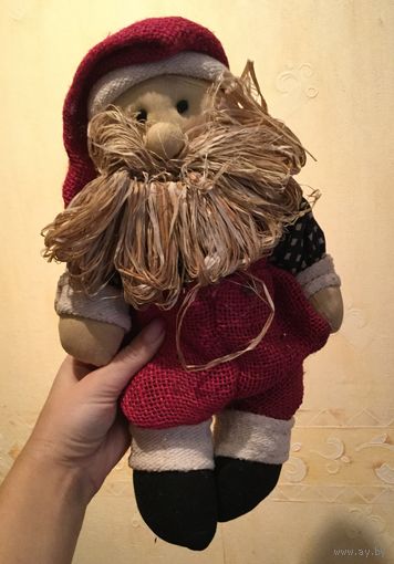 Кукла Дедушка мороз. Солома, ручная работа