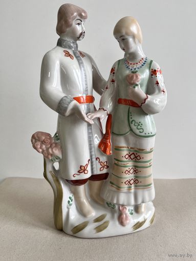 СТАТУЭТКА ФАРФОРОВАЯ " НАРЕЧЕНА " (НЕВЕСТА). 25*13*7 СМ. ПОЛОННОЕ. СМ.ФОТО, КЛЕЙМО И ОПИСАНИЕ.