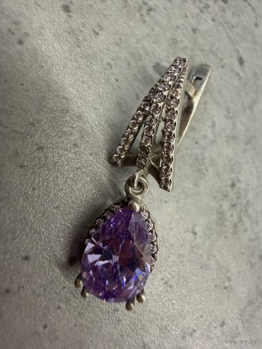 Серьга СЕРЕБРО 925 пр. (6).  Распродажа коллекции!!!