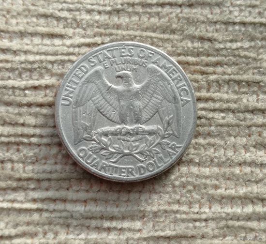 Werty71 США 1 квотер 25 центов 1/4 доллара 1994 D Орёл