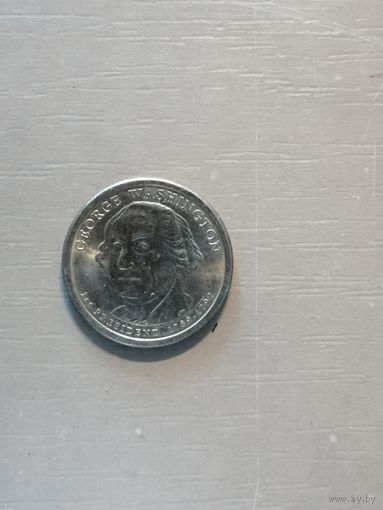 США, 1 доллар, 2007 год, Президент США - Джордж Вашингтон (1789-1797) "Р", KM# 401
