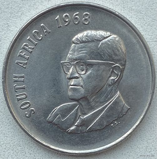 ЮАР 50 центов 1968 г. Окончание президентства Чарльза Сварта. SOUTH AFRICA
