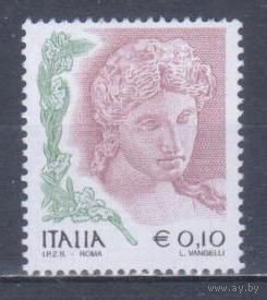 [1096] Италия 2002. Культура.Искусство.Женская голова (деталь). БЕЗ КЛЕЯ. 2