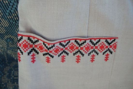 Костюм с вышивкой 50 годы в составе лен 37 - 60 % эластан