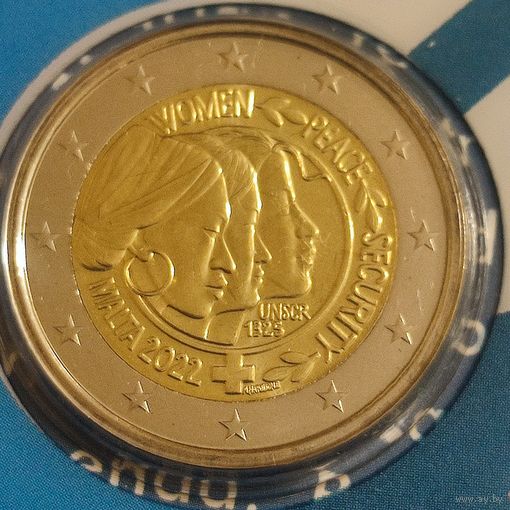 2 евро Сан-Марино 2024 год 50 лет Декларации гражданских прав