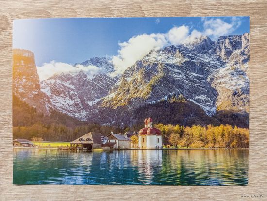 О-12. ПОДПИСАННАЯ ОТКРЫТКА. ГЕРМАНИЯ. ГОРНАЯ ЦЕРКОВЬ.