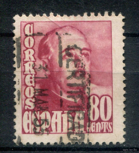 Испания - 1954г. - генерал Франко, 80 с - 1 марка - полная серия, гашёная [Mi 1027]. Без МЦ!