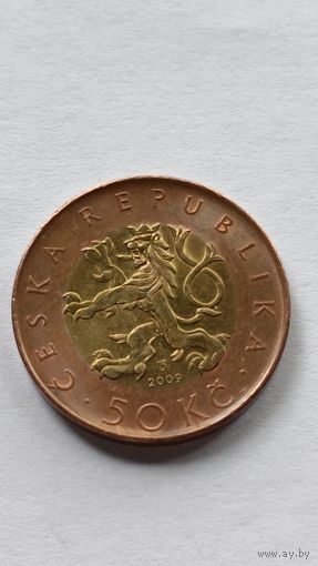 Чехия. 50 крон 2009 года.