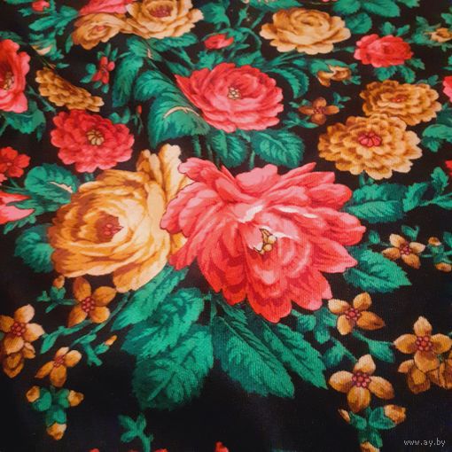 Платок Павлопосадский СССР редкий