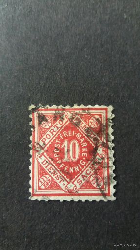 Вюртемберг 1875-1901 марка госслужб