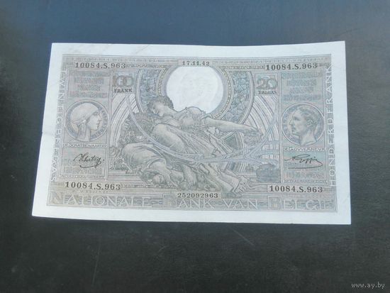 Бельгия 100 франков 1942