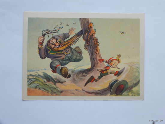 Владимирский Буратино сказка 1955 10х15 см