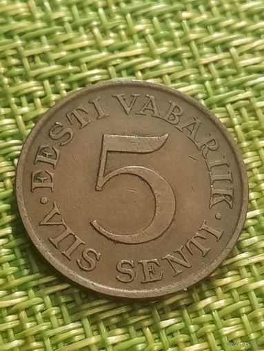 Эстония 5 сенти 1931 г