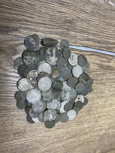 Лот серебряных монет 125 шт