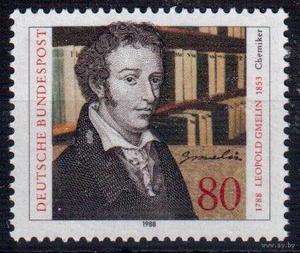 Германия. 1988 год. 200 лет со дня рождения Леопольда Гмелина, химика**