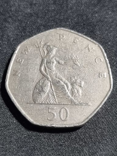 Великобритания 50 новых пенсов 1969