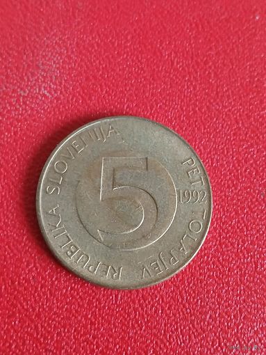 Словения, 5 толаров 1992 г.