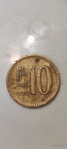 Южная Корея 10 вона 1970