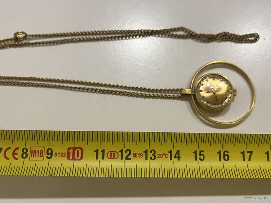 Часы кулон Чайка позолота СССР