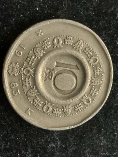 10 крон норвегия 1983