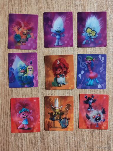 Карточки - Тролли. Мировой тур (Большие Гастроли) 2020 года (стерео/3D)