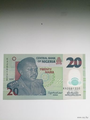 Нигерия 20 полимер UNC c рубля