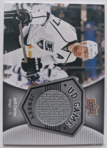 Хоккейная карточка НХЛ джерси Jeff Carter (Лос-Анджелес)