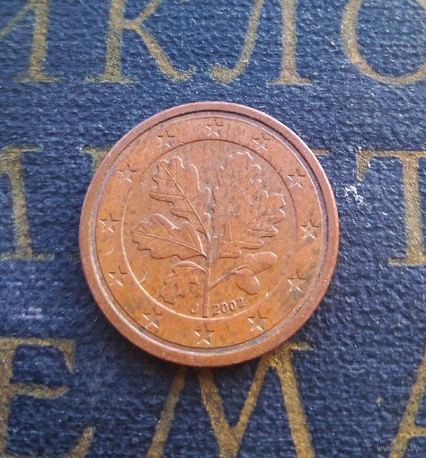 1 евроцент 2002 (J) Германия #09