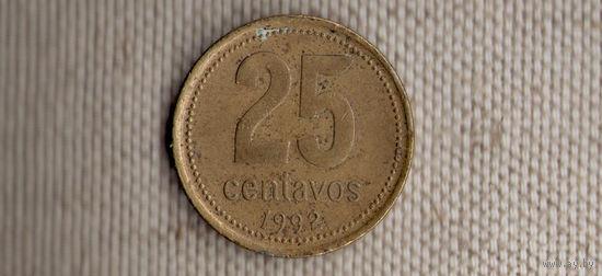 Аргентина 25 сентаво 1992