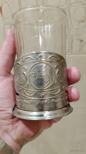 ПОДСТАКАННИК  МЕЛЬХИОР ЗАПОРОЖЬЕ  ОРИГИНАЛ СТАКАН В ПОДАРОК .  Распродажа Коллекции !!! . Экспресс  Аукцион  с рубля без МПЦ и прочего 3 ДНЯ  .Много лотов в продаже .