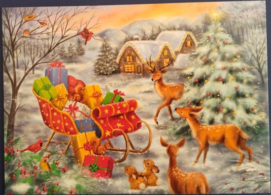 Сани в лесу. Макико. Белорусь. 2022 г.